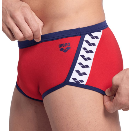  MEN'S ARENA ICONS SWIM LOW WAIST SHORT S - RED-NAVY | Les4Nages