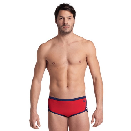  MEN'S ARENA ICONS SWIM LOW WAIST SHORT S - RED-NAVY | Les4Nages
