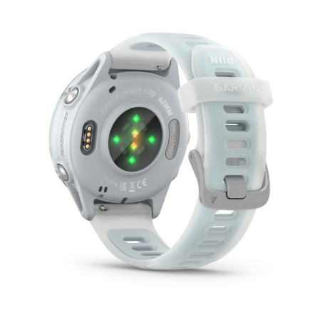 GARMIN Forerunner 570 42mm - Whitestone/Cloud Blue - Montre GPS Running  | Les4Nages