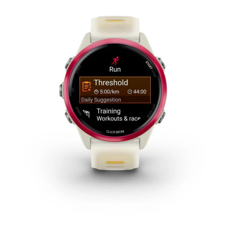GARMIN Forerunner 570 42mm - OFFRE BLACK FRIDAY - Raspberry/Mango - Montre GPS Running | Les4Nages