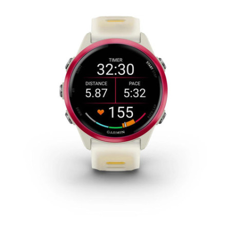 GARMIN Forerunner 570 42mm - Bone/Raspberry/Mango - Montre GPS Running - EN STOCK - OFFRE NOEL | Les4Nages