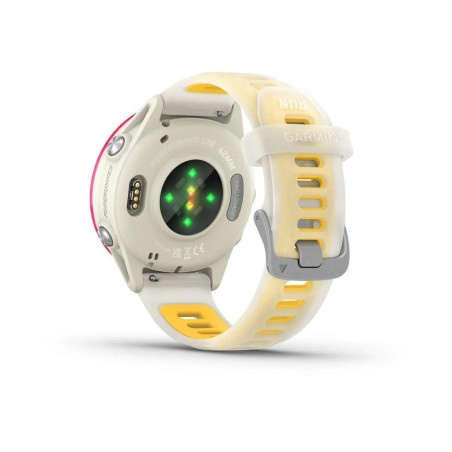 GARMIN Forerunner 570 42mm - Bone/Raspberry/Mango - Montre GPS Running - EN STOCK - OFFRE PROMO EXCLUSIVE | Les4Nages
