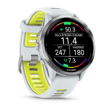 GARMIN Forerunner 970 Whitestone/Amp - Montre Running GPS - EN STOCK - OFFRE NOEL | Les4Nages