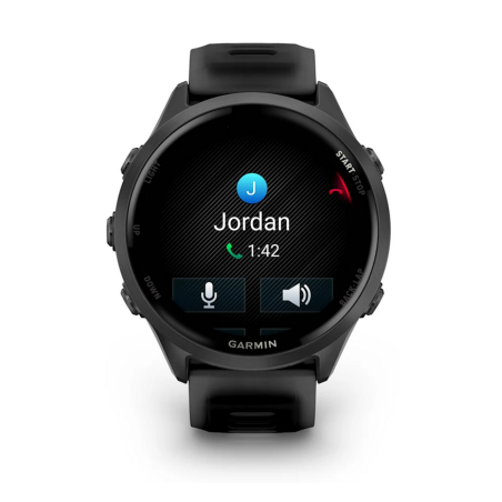GARMIN Forerunner 570 47mm - Aluminium Slate avec bracelet noir translucide/noir Montre GPS Running  | Les4Nages