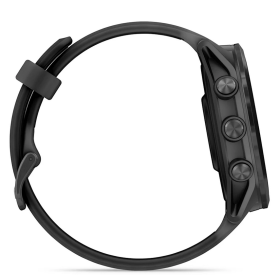 GARMIN Forerunner 570 47mm  -  Aluminium Slate avec bracelet noir translucide/noir Montre GPS Running 