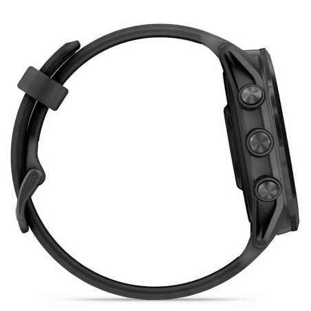 GARMIN Forerunner 570 47mm - Aluminium Slate avec bracelet noir translucide/noir Montre GPS Running  | Les4Nages