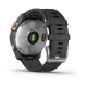 GARMIN EPIX Acier - Silver avec bracelet gris - Montre GPS Running