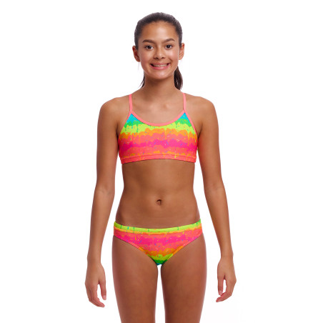 FUNKITA Girl (8-14ans) Melting Mayhem - Racerback Two Piece | Les4Nages