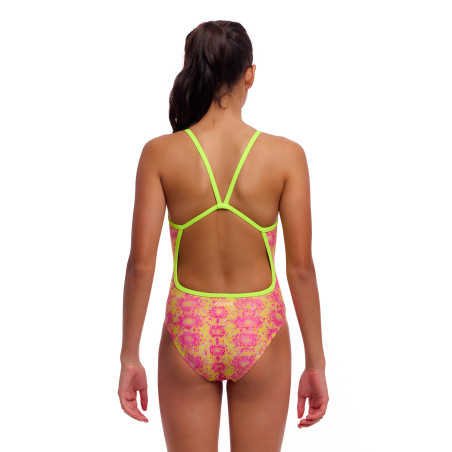 FUNKITA Girl (8-14ans) Poison Pink - Single Strap One Piece | Les4Nages