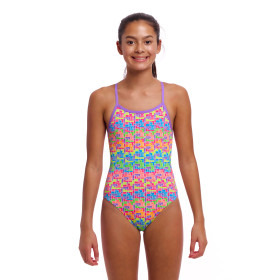 FUNKITA Girl (8-14ans) Jig Jag - Single Strap One Piece
