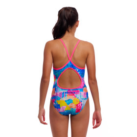 FUNKITA Girl (8-14ans) Pixel Paradise - Diamond Back One Piece