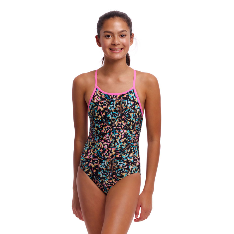 FUNKITA Girl (8-14ans) Copper Cluster - Diamond Back One Piece | Les4Nages