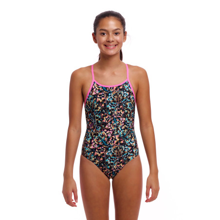 FUNKITA Girl (8-14ans) Copper Cluster - Diamond Back One Piece | Les4Nages