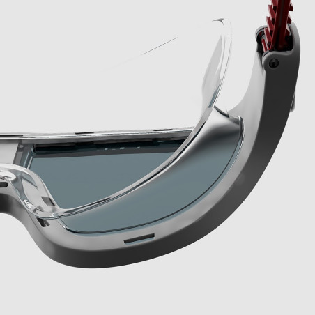 SPEEDO Biofuse Rift Mask - Red Grey - Masque Natation et Fitness | Les4Nages