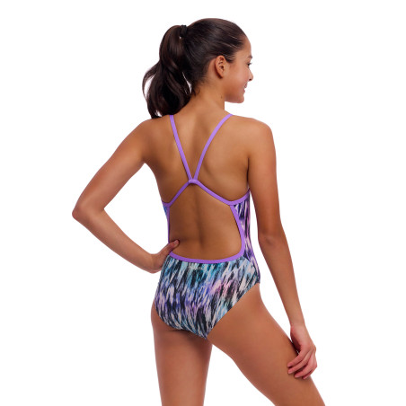 FUNKITA Girl (8-14ans) Fly Dye - Single Strap One Piece | Les4Nages