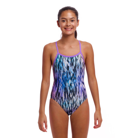 FUNKITA Girl (8-14ans) Fly Dye - Single Strap One Piece | Les4Nages
