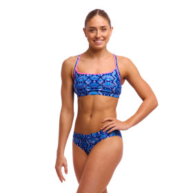FUNKITA Blue Viper  Sports - Maillot  2 pieces Femme