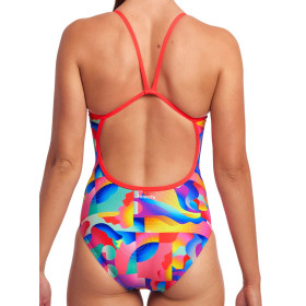 Maillot FUNKITA Fille (8-14ans) Radar Rage Single Strap - Maillot de bain Natation 