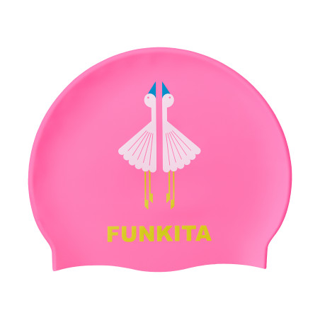 FUNKITA Duck Duck Goose - bonnet de bain fantaisie natation silicone | Les4Nages