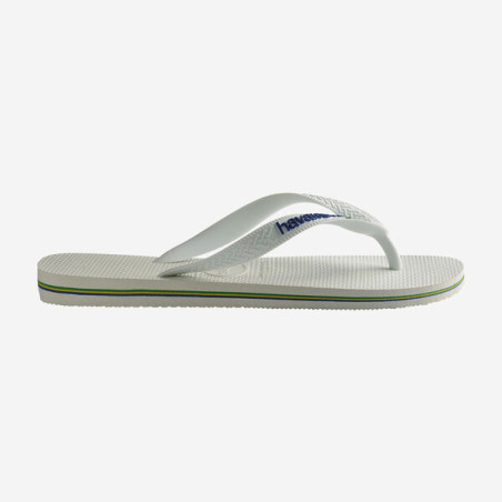 Tongs Havaianas BRASIL LOGO White | Les4Nages