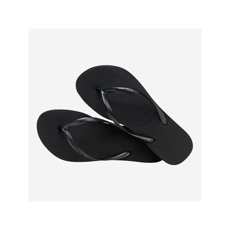 HAVAIANAS Slim Flatform Black - Tongs femme | Les4Nages