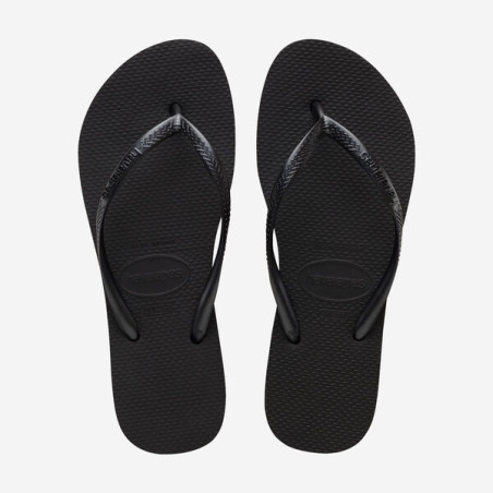 HAVAIANAS Slim Flatform Black - Tongs femme | Les4Nages
