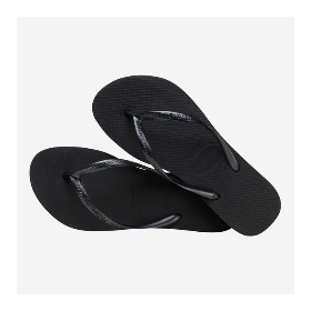 HAVAIANAS Slim Flatform Black - Tongs femme