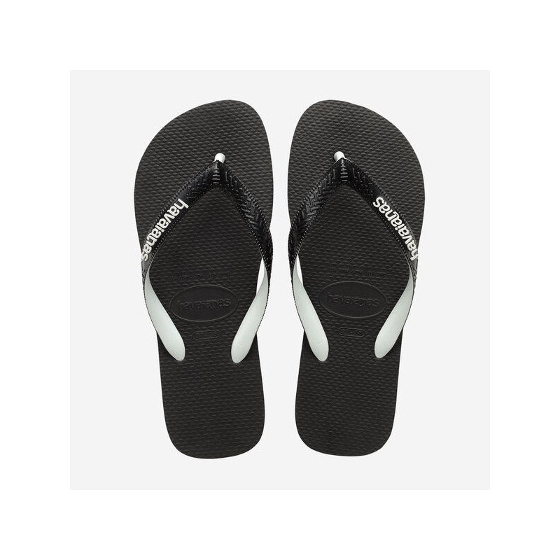 HAVAIANAS Top Mix Black / Black - Tongs Unisex | Les4Nages