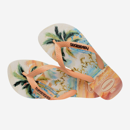 Tongs Havaianas TOP TROPICALIA VIBES PEACH | Les4Nages
