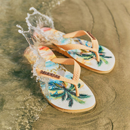 Tongs Havaianas TOP TROPICALIA VIBES PEACH | Les4Nages