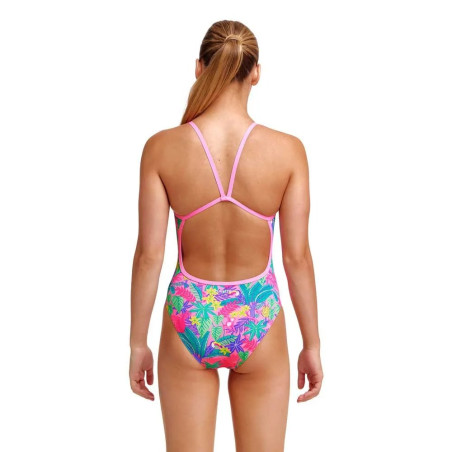 Funkita Fille (8-14 ans) Jungle Party Strapped In - Maillot de bain Natation Fille 1 piece | Les4Nages