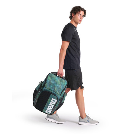 ARENA SPIKY 3 BACKPACK 45L Allover TEAM ENERGY GREEN - Sac à Dos Natation et Piscine | Les4Nages