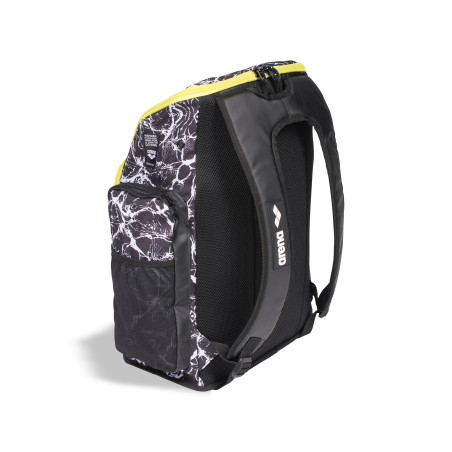 ARENA SPIKY 3 BACKPACK 45L Allover BLACK WHITE- Sac à Dos Natation et Piscine | Les4Nages