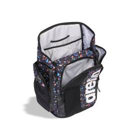 ARENA SPIKY 3 BACKPACK 45L Allover CONFETTI BLACK - Sac à Dos Natation et Piscine