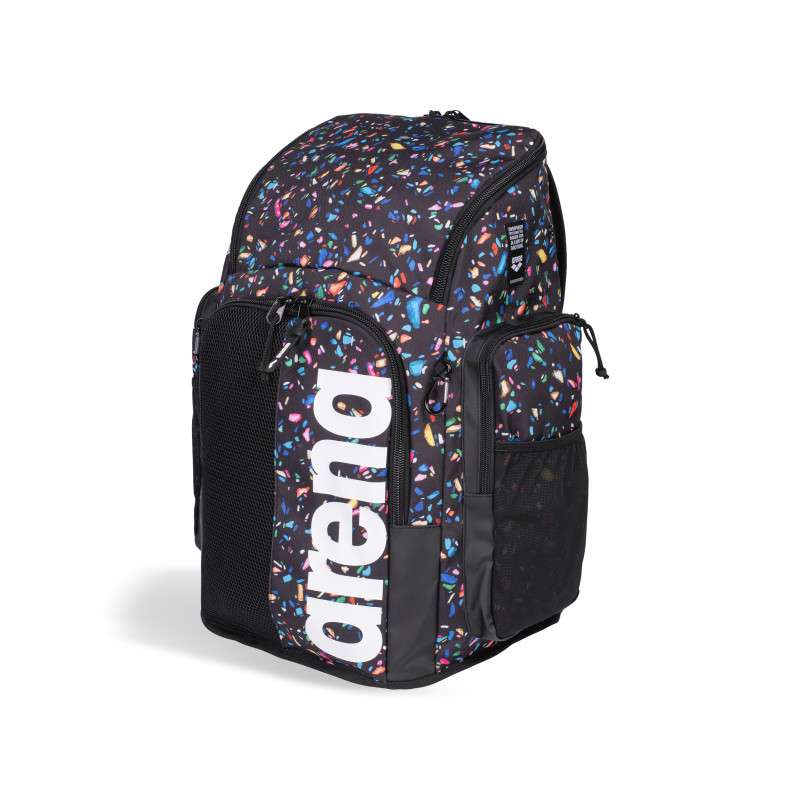 ARENA SPIKY 3 BACKPACK 45L Allover CONFETTI BLACK - Sac à Dos Natation et Piscine | Les4Nages