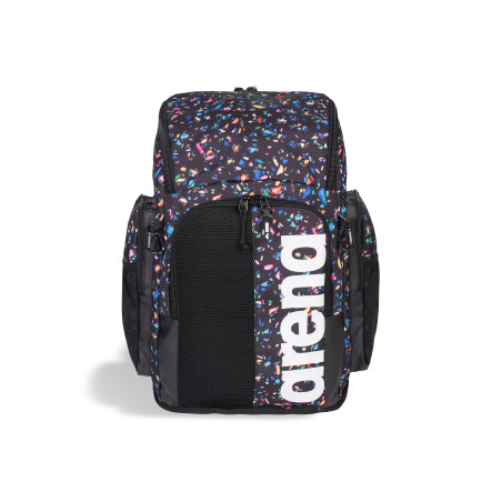 ARENA SPIKY 3 BACKPACK 45L Allover CONFETTI BLACK - Sac à Dos Natation et Piscine | Les4Nages