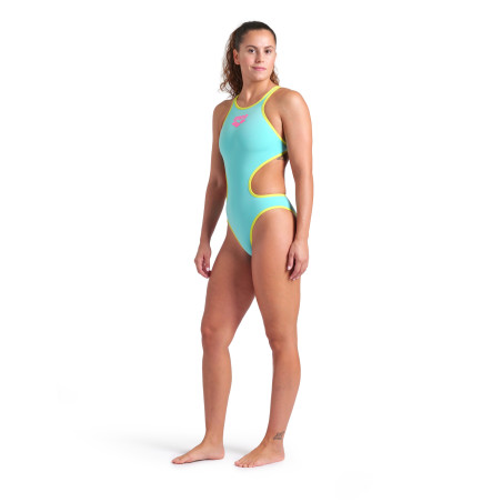 ARENA One Biglogo - WATER SOFT GREEN - Maillot Natation Femme 1 piece | Les4Nages
