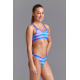 FUNKITA Fille (8-14ans) Pastel Palm - Criss Cross 2 pieces - Maillot natation fille