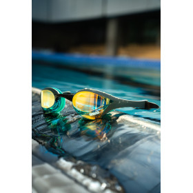 ARENA Cobra Core Swipe Mirror  - AQUA SAGE BLACK - Lunettes Natation