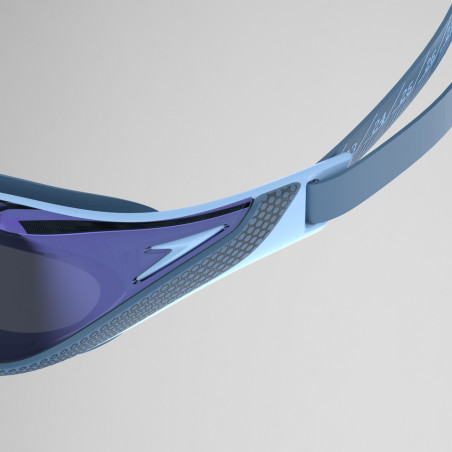 Speedo Fastskin PURE FOCUS Mirror bleu/gris - Lunettes Natation | Les4Nages