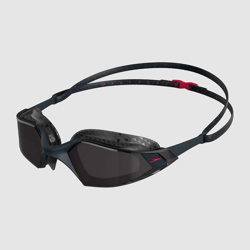 Speedo AQUAPULSE PRO Grey Red - Lunettes Natation | Les4Nages