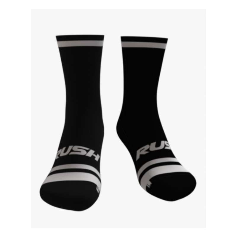 RUSH SOCKS TRI BLACK -WHITE - Socquettes Cyclisme,Triathlon | Les4Nages