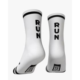 RUSH SOCKS RUN - WHITE - BLACK - Socquettes Cyclisme,Triathlon