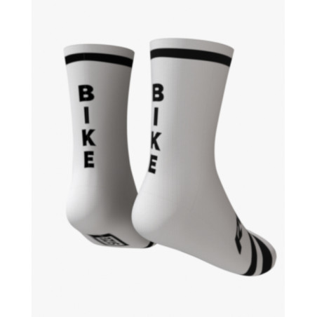RUSH SOCKS RUN - WHITE - BLACK - Socquettes Cyclisme,Triathlon | Les4Nages