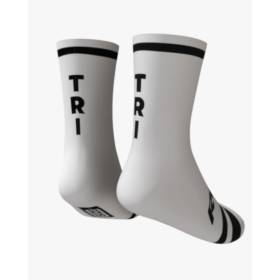 RUSH SOCKS TRI - WHITE - BLACK -Socquettes Cyclisme,Triathlon