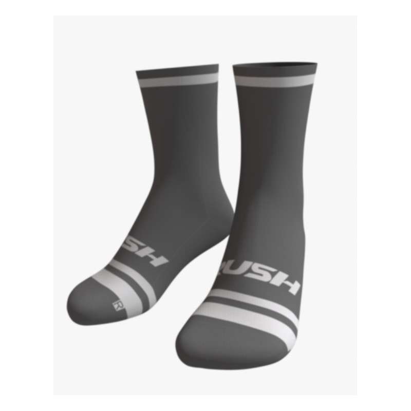 RUSH SOCKS TRI - METALIC-WHITE- Socquettes Cyclisme,Triathlon | Les4Nages