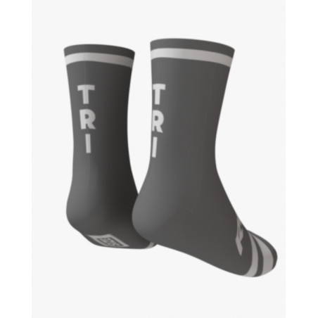 RUSH SOCKS TRI - METALIC-WHITE- Socquettes Cyclisme,Triathlon | Les4Nages