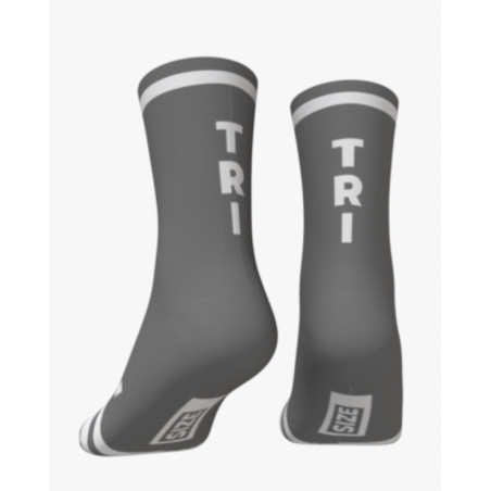 RUSH SOCKS TRI - METALIC-WHITE- Socquettes Cyclisme,Triathlon | Les4Nages