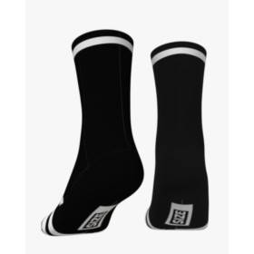 RUSH SOCKS UNICOLOR BLACK-WHITE - Socquettes Cyclisme,Triathlon