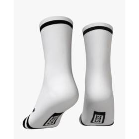 RUSH SOCKS UNICOLOR WHITE - BLACK - Socquettes Cyclisme,Triathlon